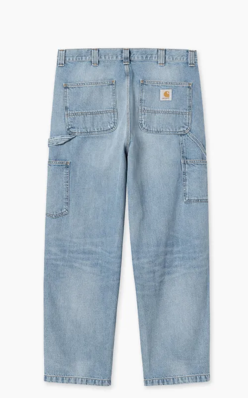 Carhartt WIP OG Double Knee Pant Camano Denim Burst Washed Blue sold by Cultizm