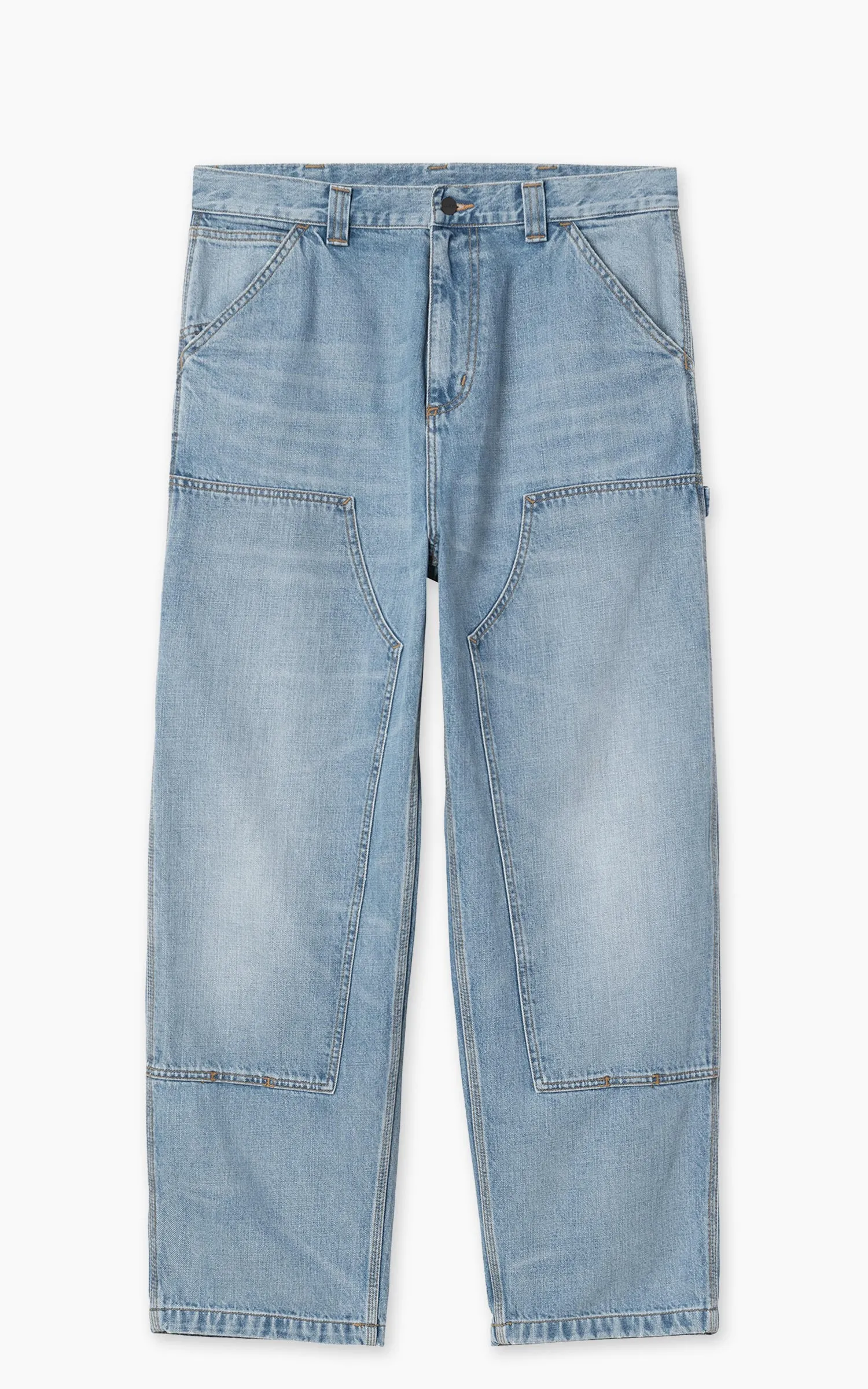 Carhartt WIP OG Double Knee Pant Camano Denim Burst Washed Blue sold by Cultizm product image thumbnail 3