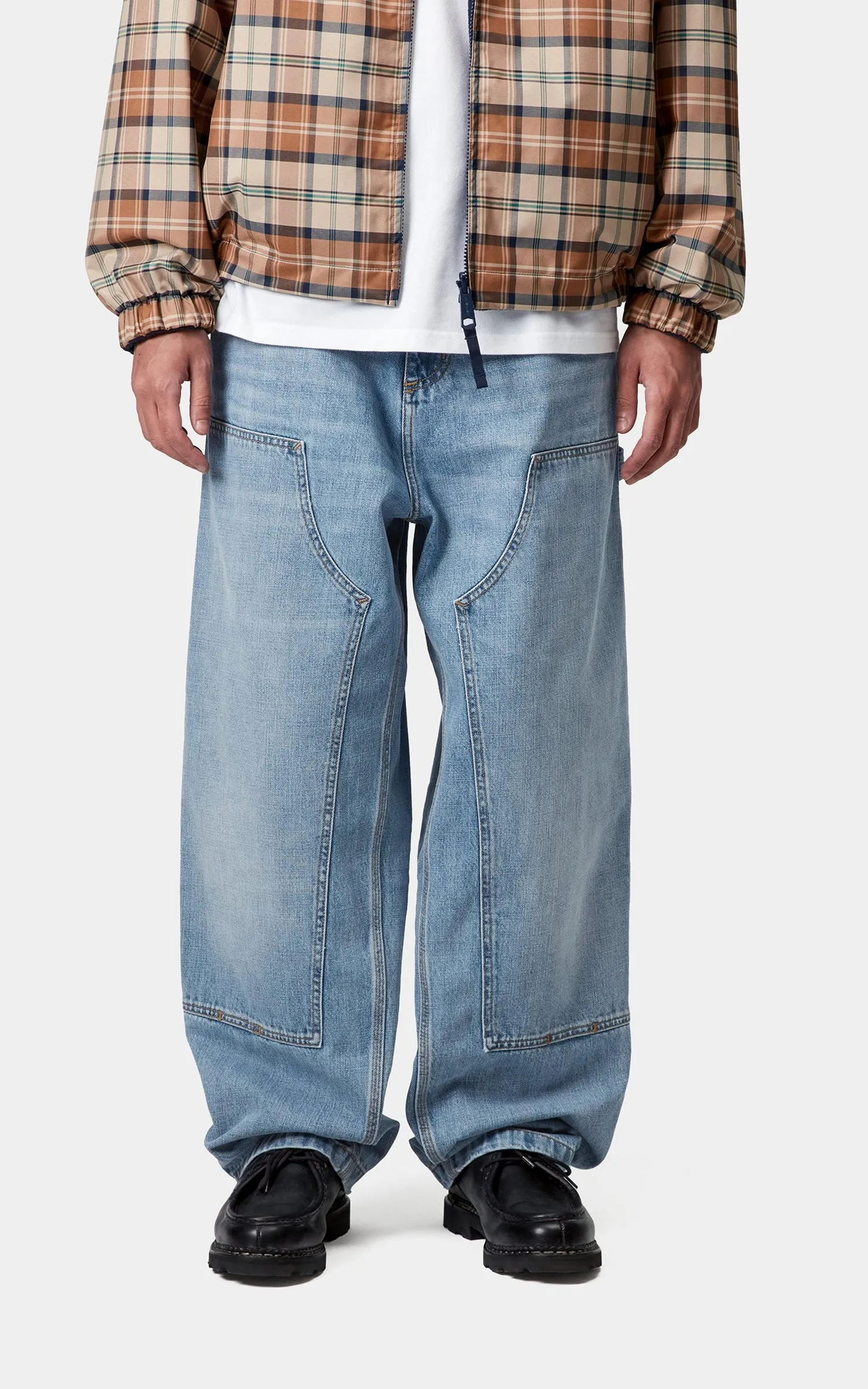 Carhartt WIP OG Double Knee Pant Camano Denim Burst Washed Blue sold by Cultizm product image thumbnail 4