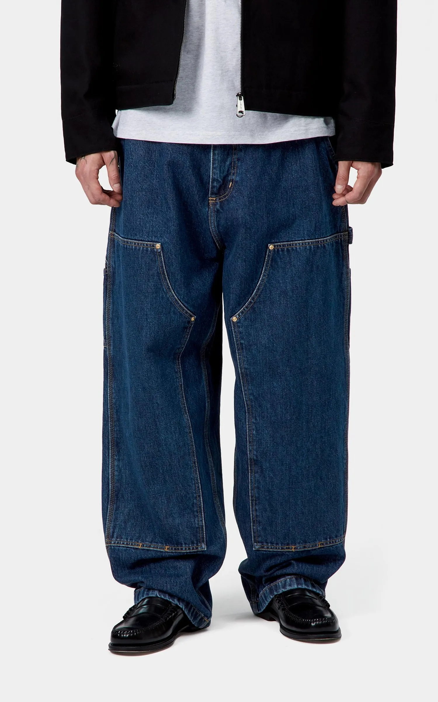 Carhartt WIP Nash Double Knee Pant Smith Denim Stone Washed Blue sold by Cultizm product image thumbnail 4