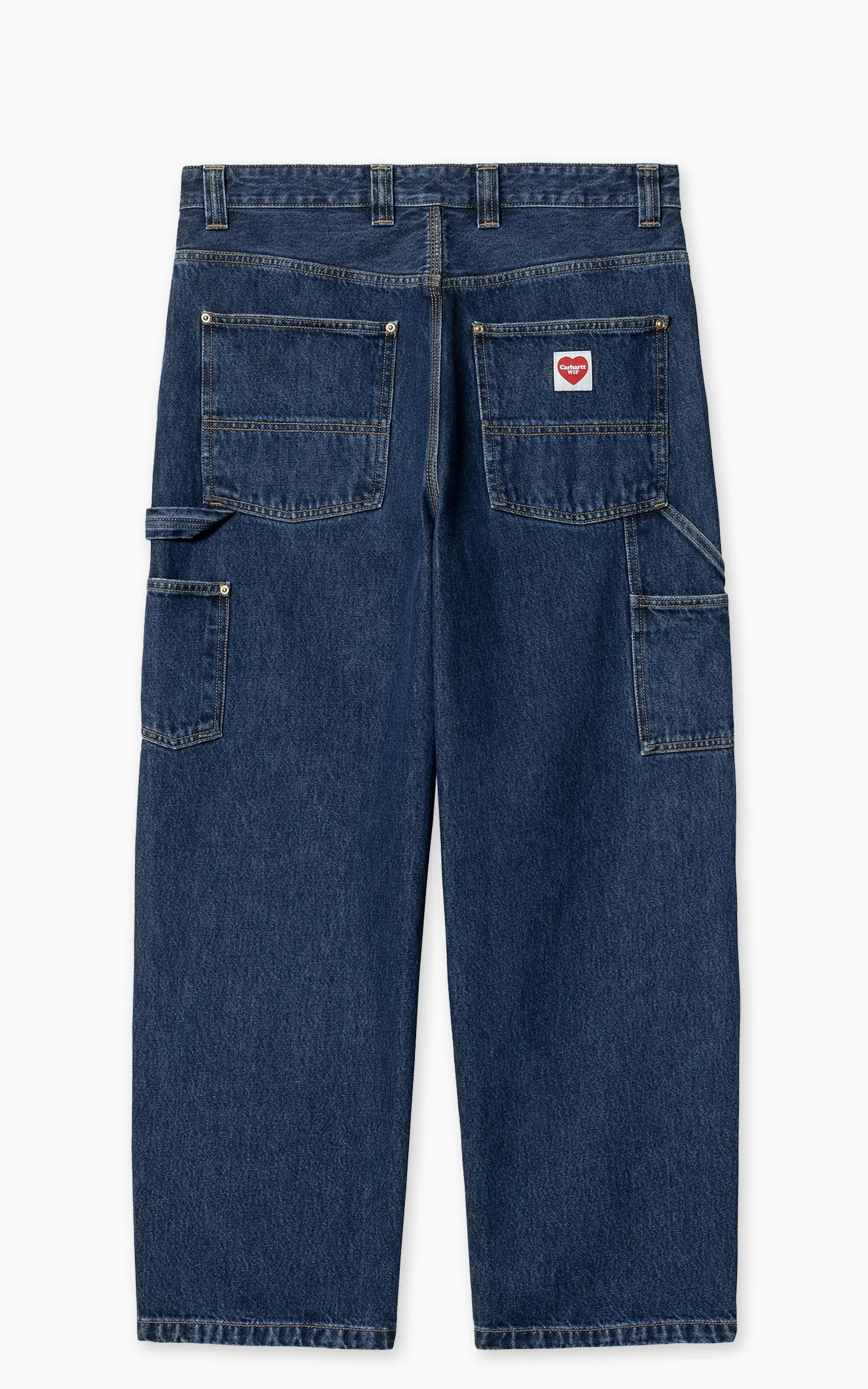 Carhartt WIP Nash Double Knee Pant Smith Denim Stone Washed Blue sold by Cultizm