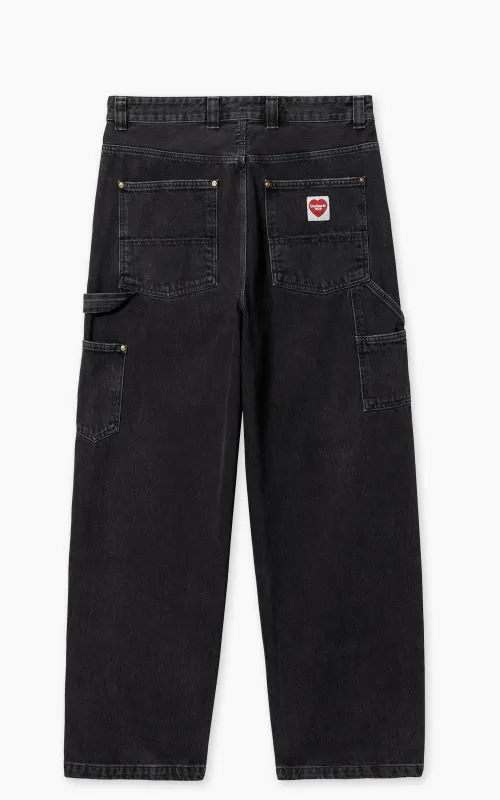Carhartt WIP Nash Double Knee Pant Smith Denim Stone Washed Black sold by Cultizm