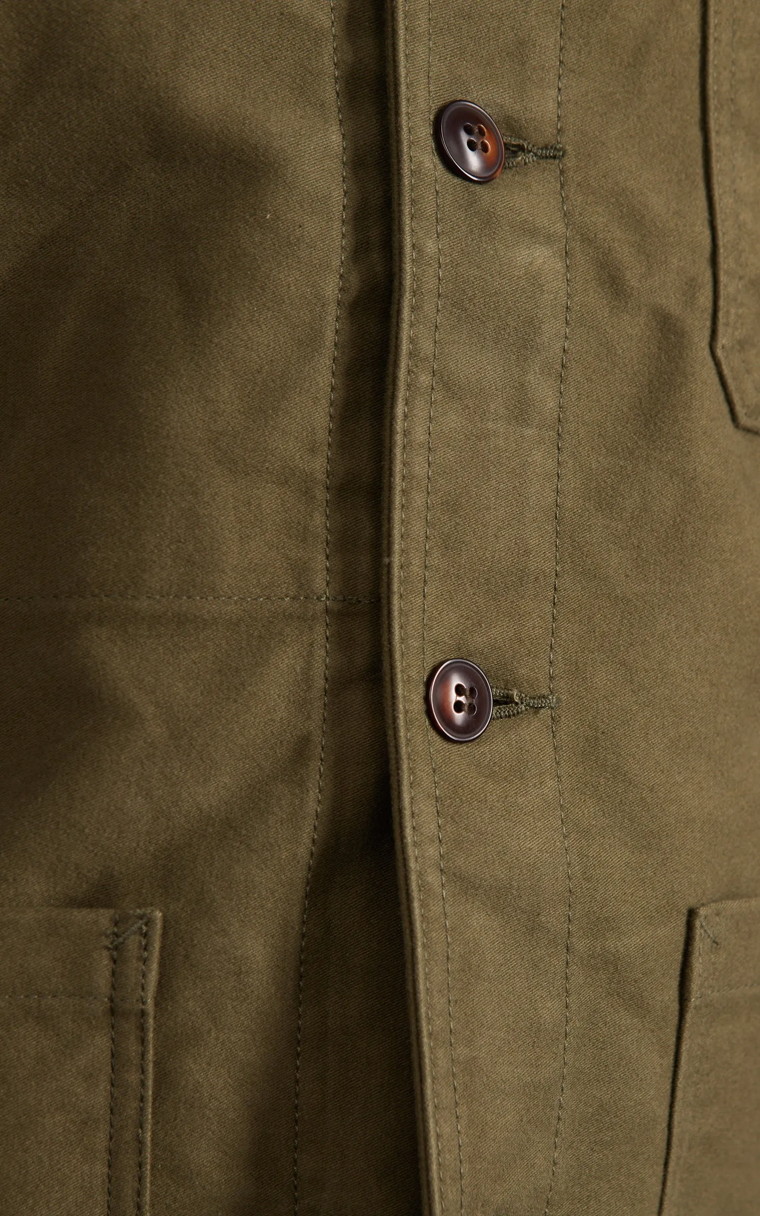 FOB Factory F2373 Moleskin French Work Jacket Olive sold by Cultizm product image thumbnail 5