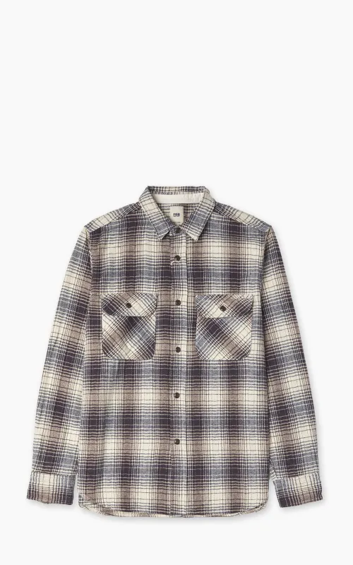FOB Factory F3510 Heavy Flannel Work Shirt Navy sold by Cultizm