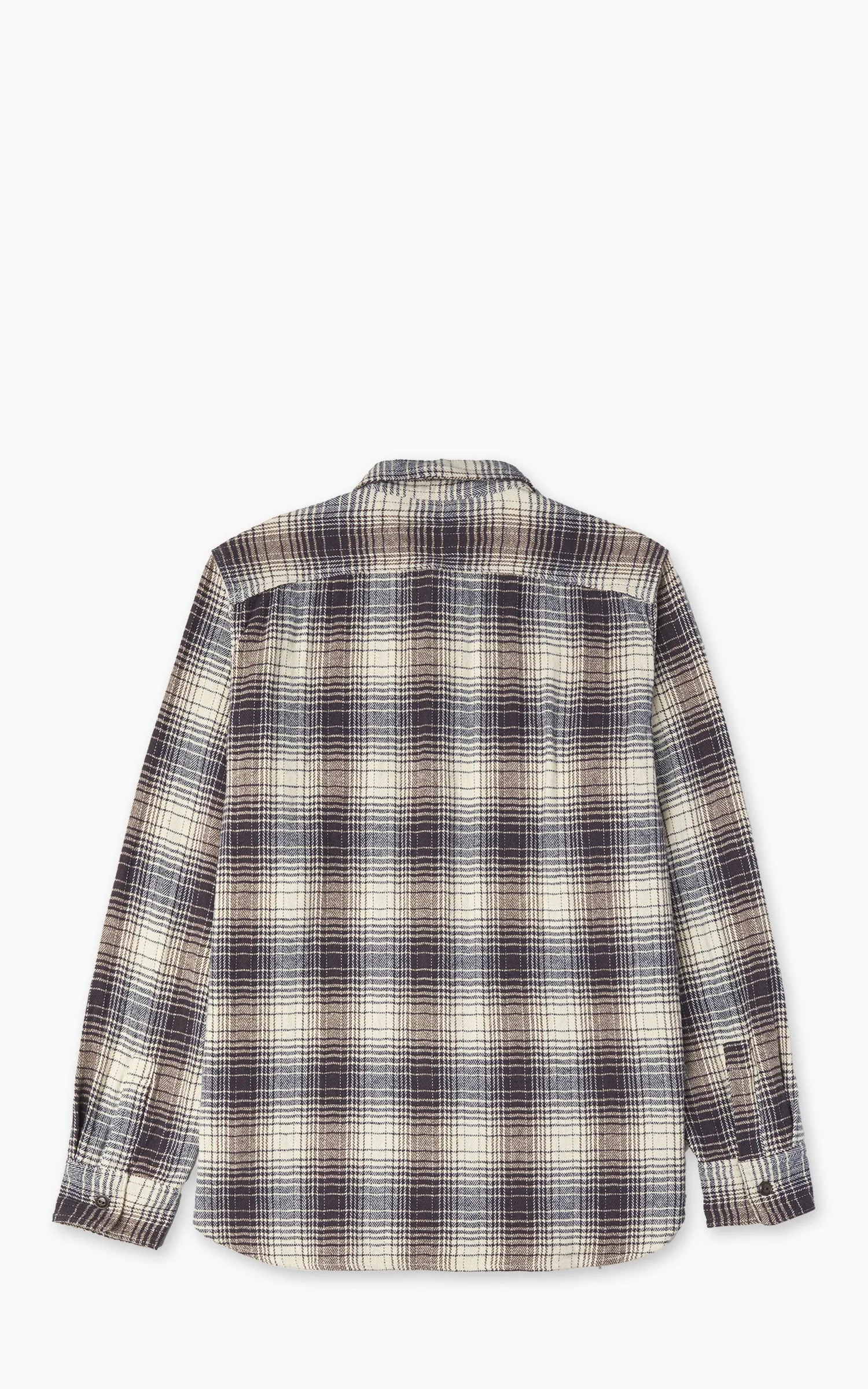 FOB Factory F3510 Heavy Flannel Work Shirt Navy sold by Cultizm product image thumbnail 3