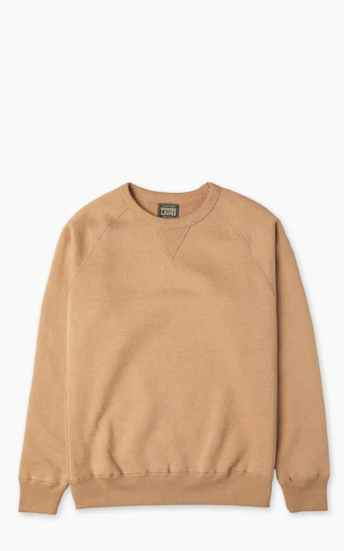 Wonder Looper Pullover Crewneck Double Heavyweight French Terry Foxfibre® Coyote 80 sold by Cultizm