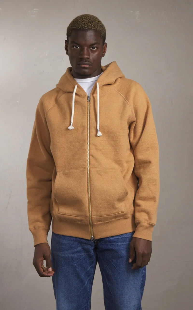 Wonder Looper Zip Hoodie Foxfibre® Double Heavyweight French Terry Coyote 80 sold by Cultizm product image thumbnail 2