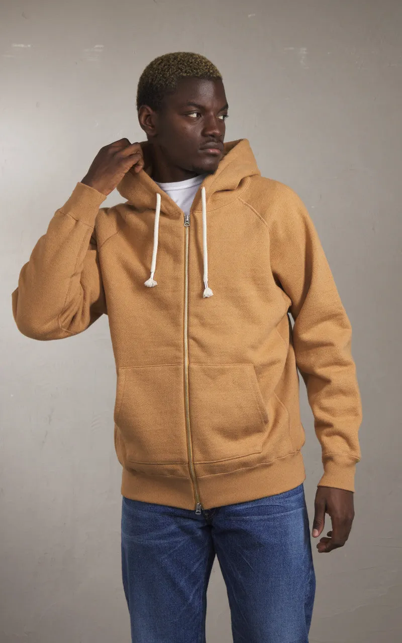 Wonder Looper Zip Hoodie Foxfibre® Double Heavyweight French Terry Coyote 80 sold by Cultizm product image thumbnail 4