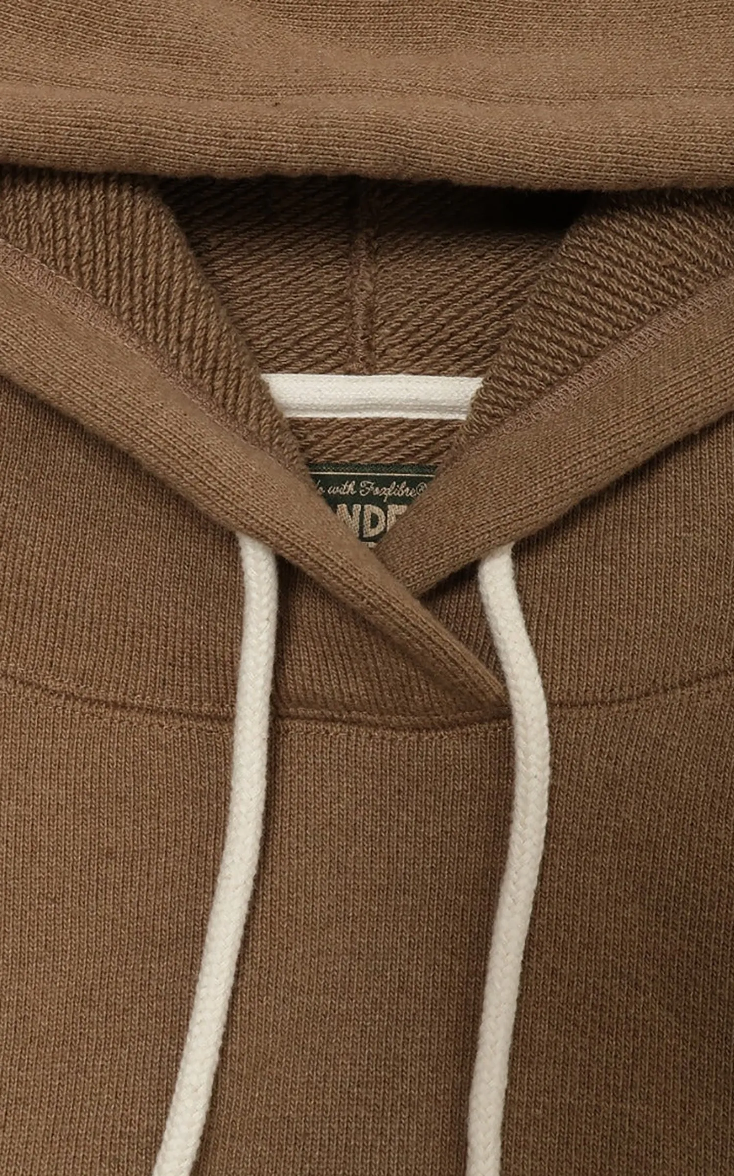 Wonder Looper Pullover Hoodie Double Heavyweight French Terry Iron Mordant Foxfibre® Coyote 80 sold by Cultizm product image thumbnail 3