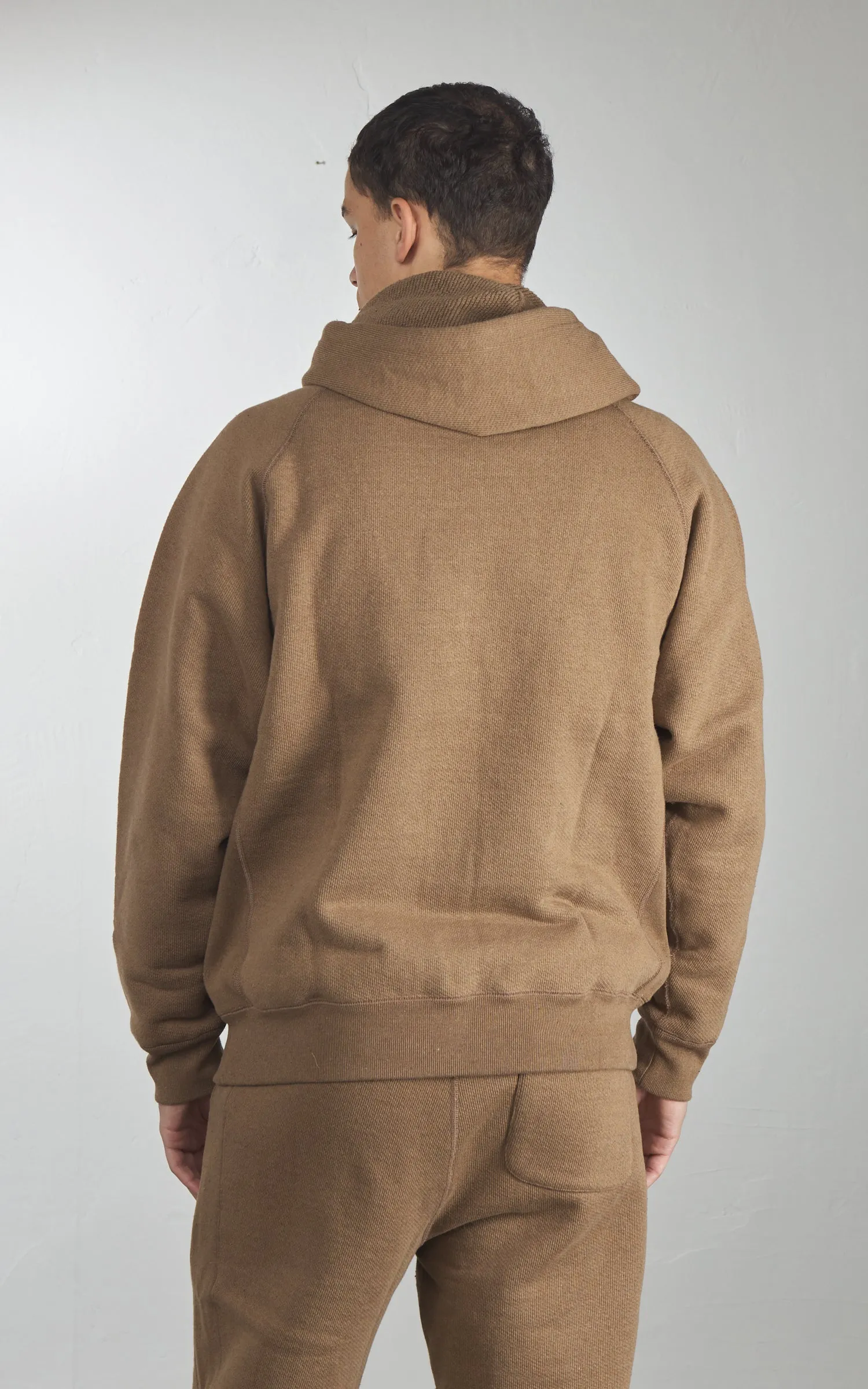 Wonder Looper Pullover Hoodie Double Heavyweight French Terry Iron Mordant Foxfibre® Coyote 80 sold by Cultizm product image thumbnail 5