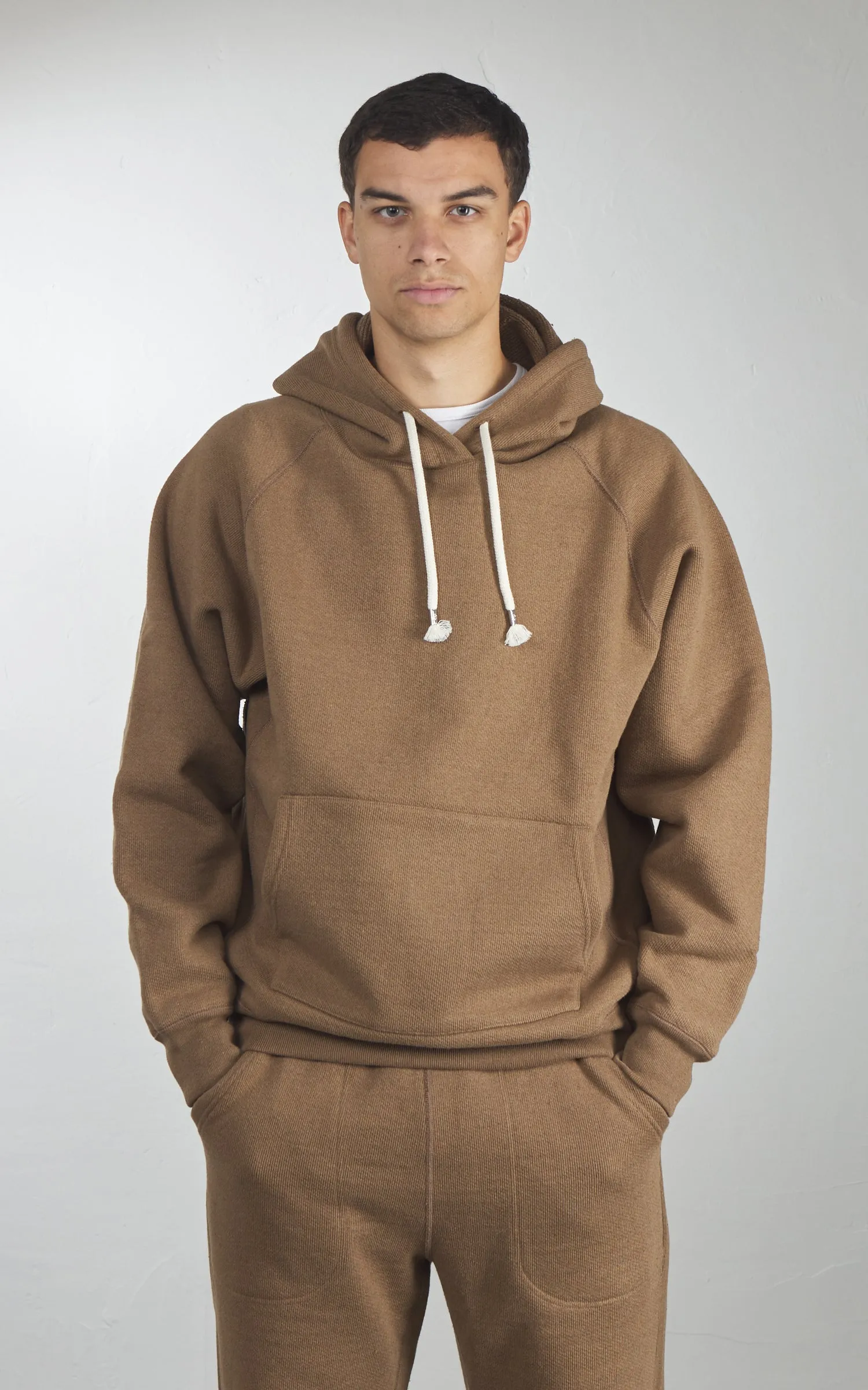 Wonder Looper Pullover Hoodie Double Heavyweight French Terry Iron Mordant Foxfibre® Coyote 80 sold by Cultizm product image thumbnail 2