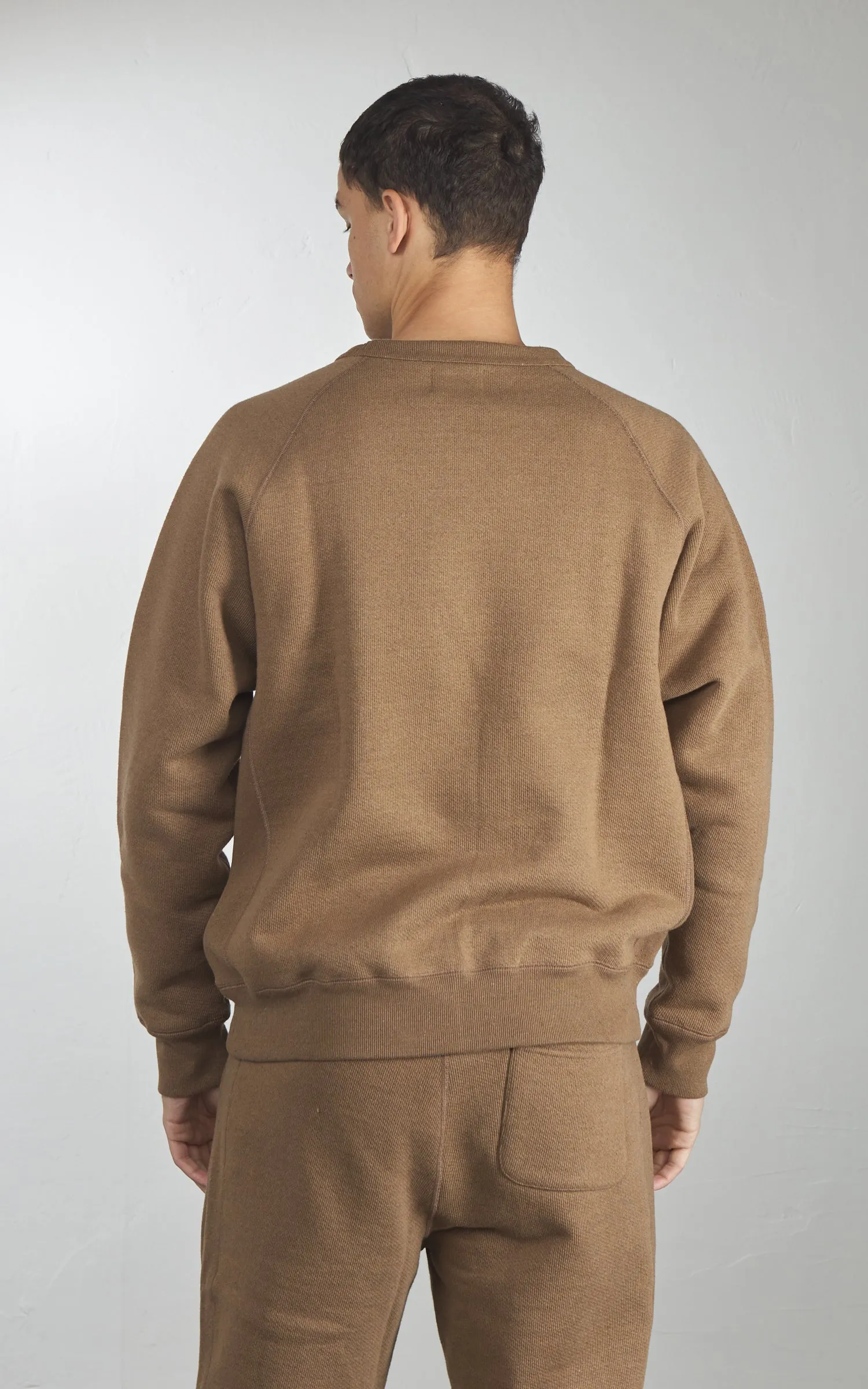 Wonder Looper Pullover Crewneck Double Heavyweight French Terry Iron Mordant Foxfibre® Coyote 80 sold by Cultizm product image thumbnail 3