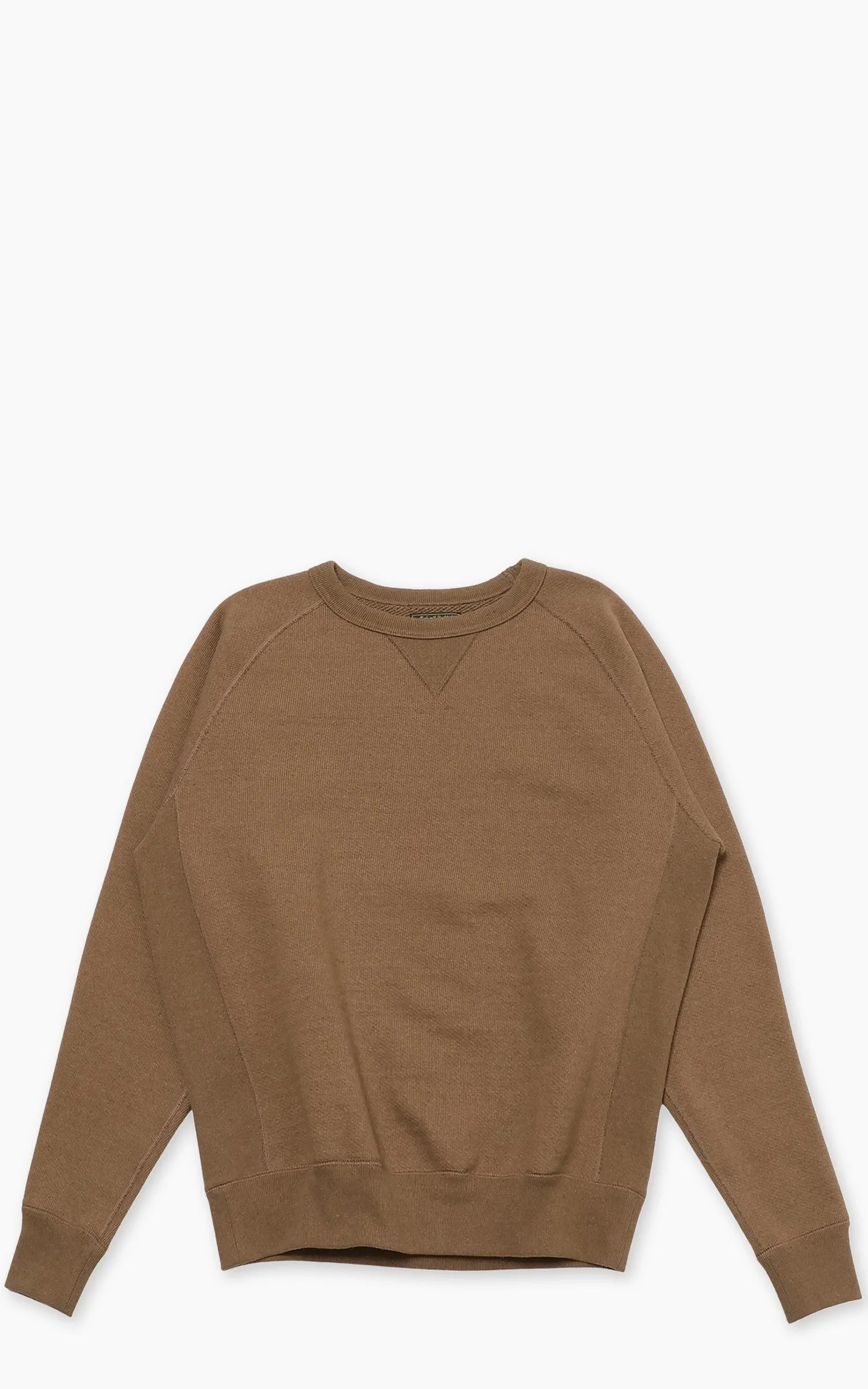 Wonder Looper Pullover Crewneck Double Heavyweight French Terry Iron Mordant Foxfibre® Coyote 80 sold by Cultizm