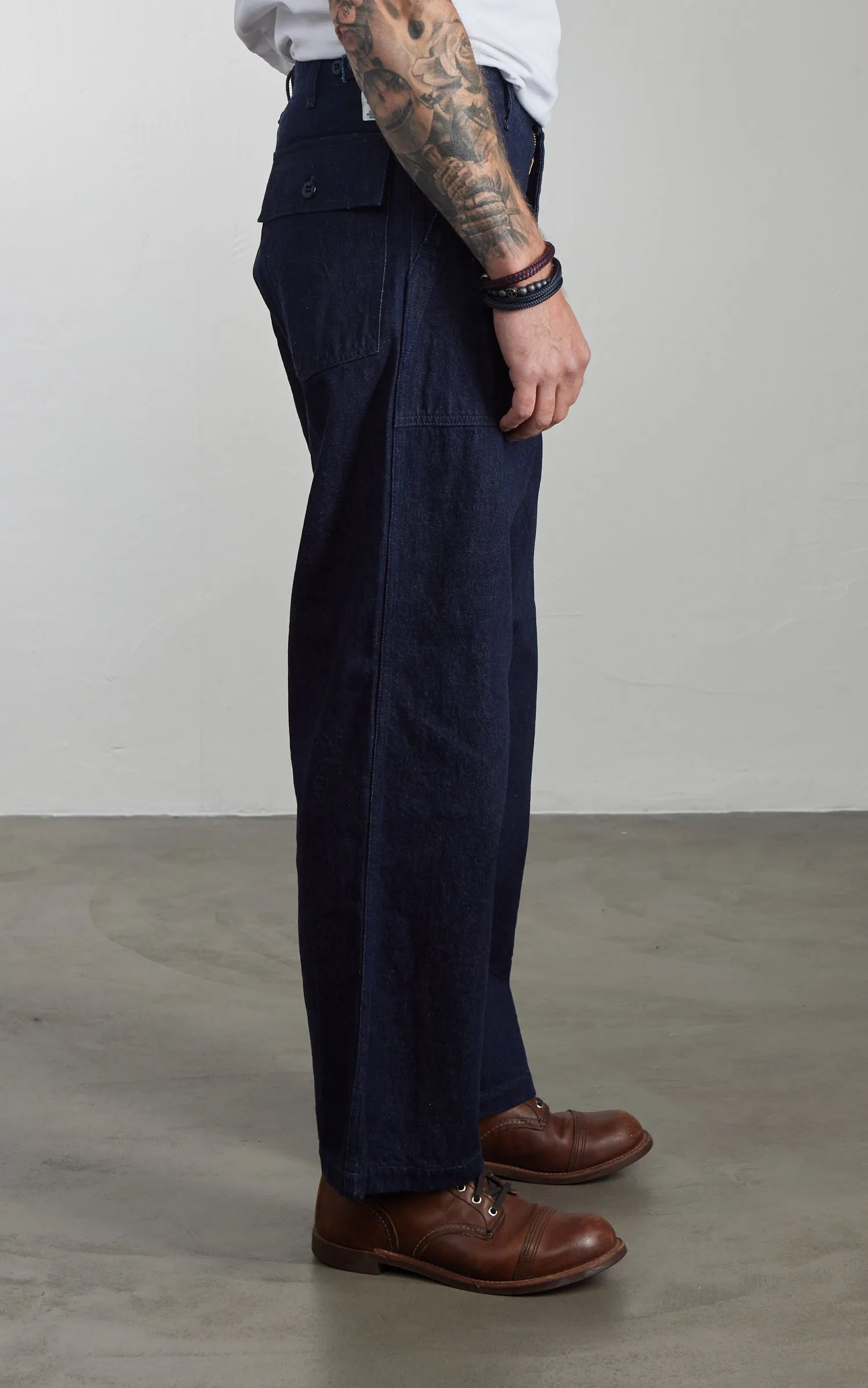 FOB Factory F0541 Three Eight Loom Denim Baker Pants Indigo sold by Cultizm product image thumbnail 4
