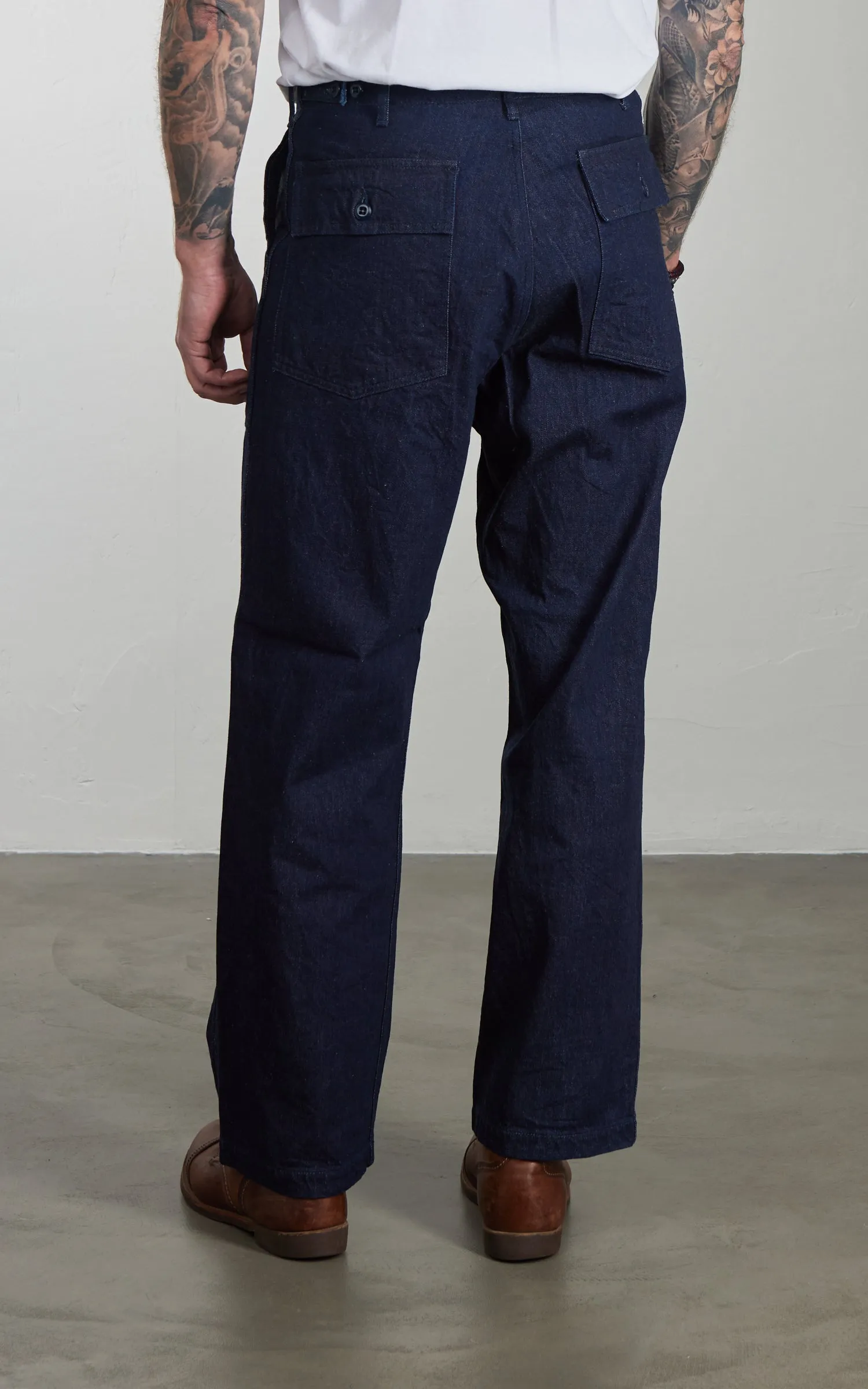 FOB Factory F0541 Three Eight Loom Denim Baker Pants Indigo sold by Cultizm product image thumbnail 5