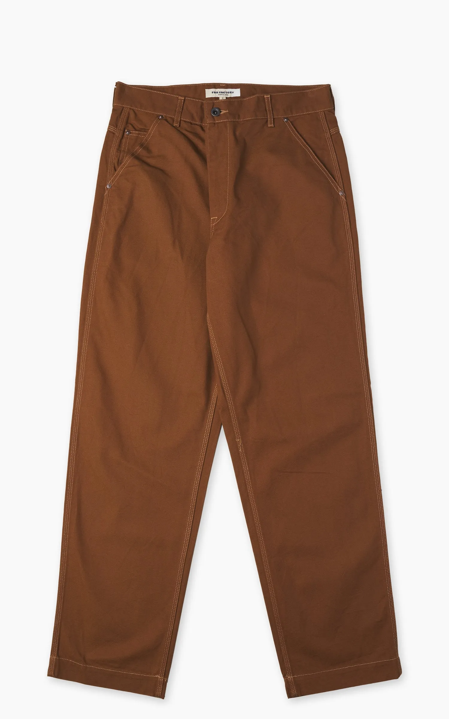 FOB Factory F0530 Cotton Duck Work Pants Brown sold by Cultizm