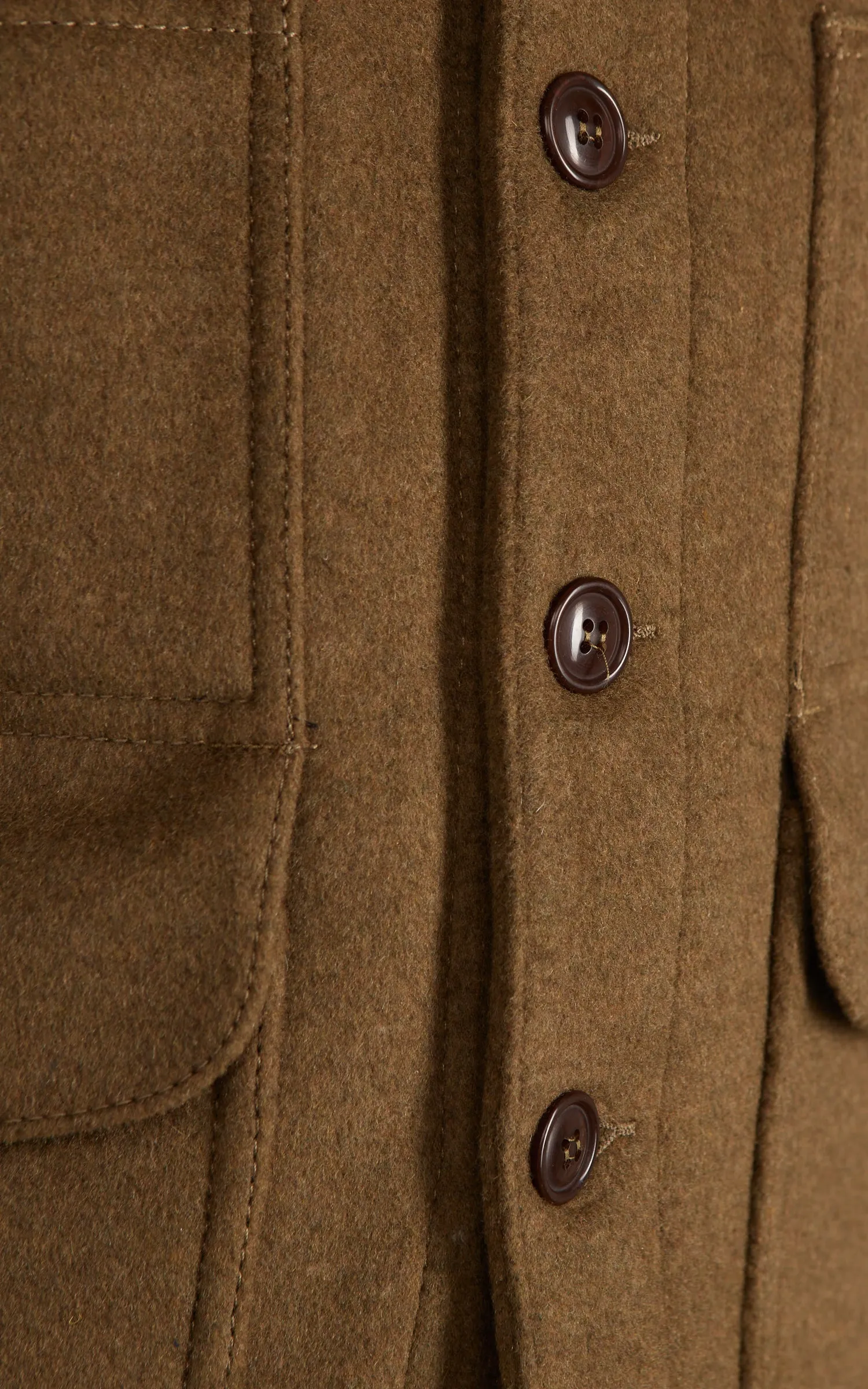 Chesapeake's Oregon Heavyweight Wool Vest Olive Green sold by Cultizm product image thumbnail 4