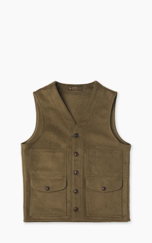 Chesapeake's Oregon Heavyweight Wool Vest Olive Green sold by Cultizm