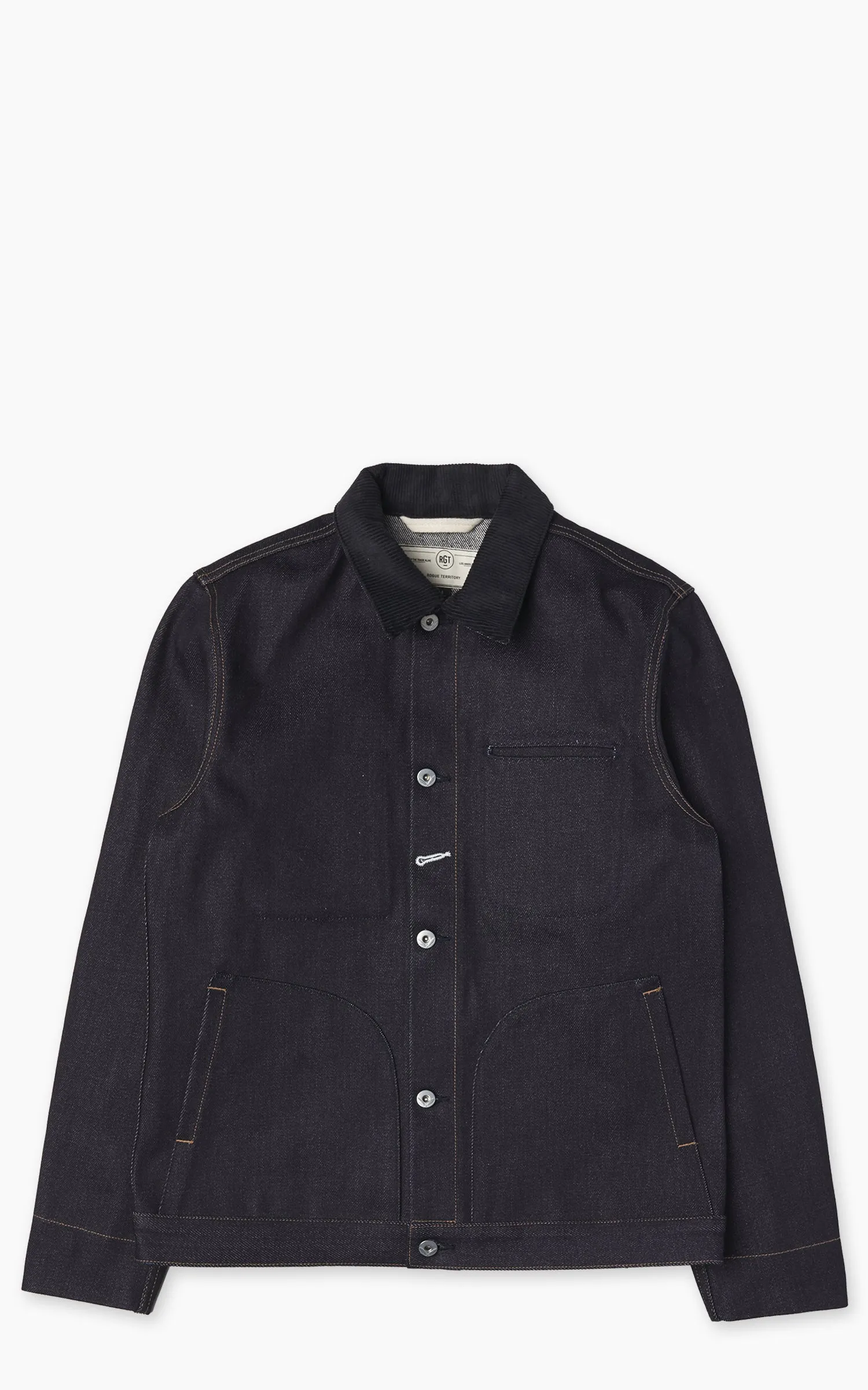 Rogue Territory Supply Jacket Slub Denim Indigo 22oz sold by Cultizm
