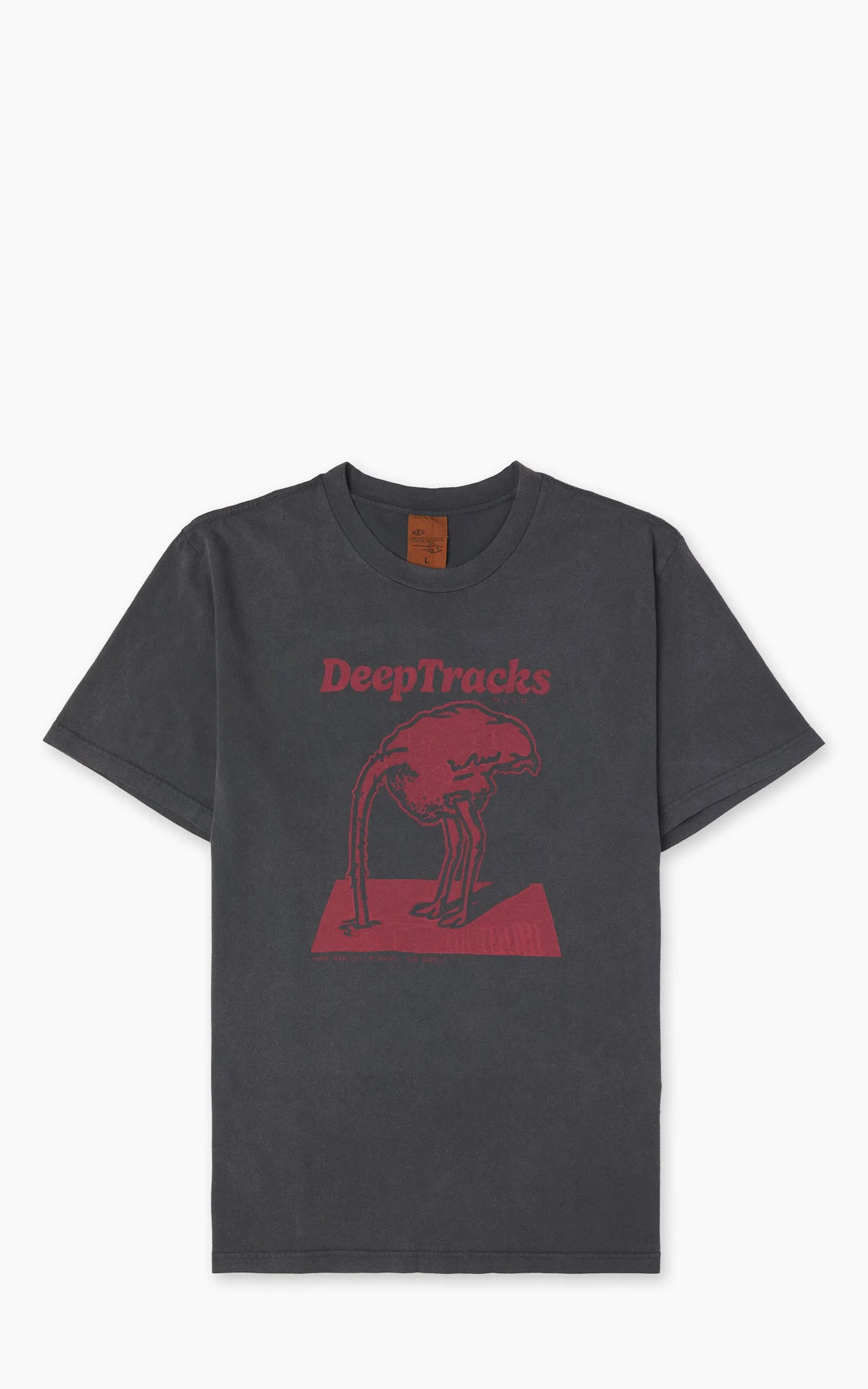 Nudie Jeans Roy Deep Tracks T-Shirt Antracite sold by Cultizm