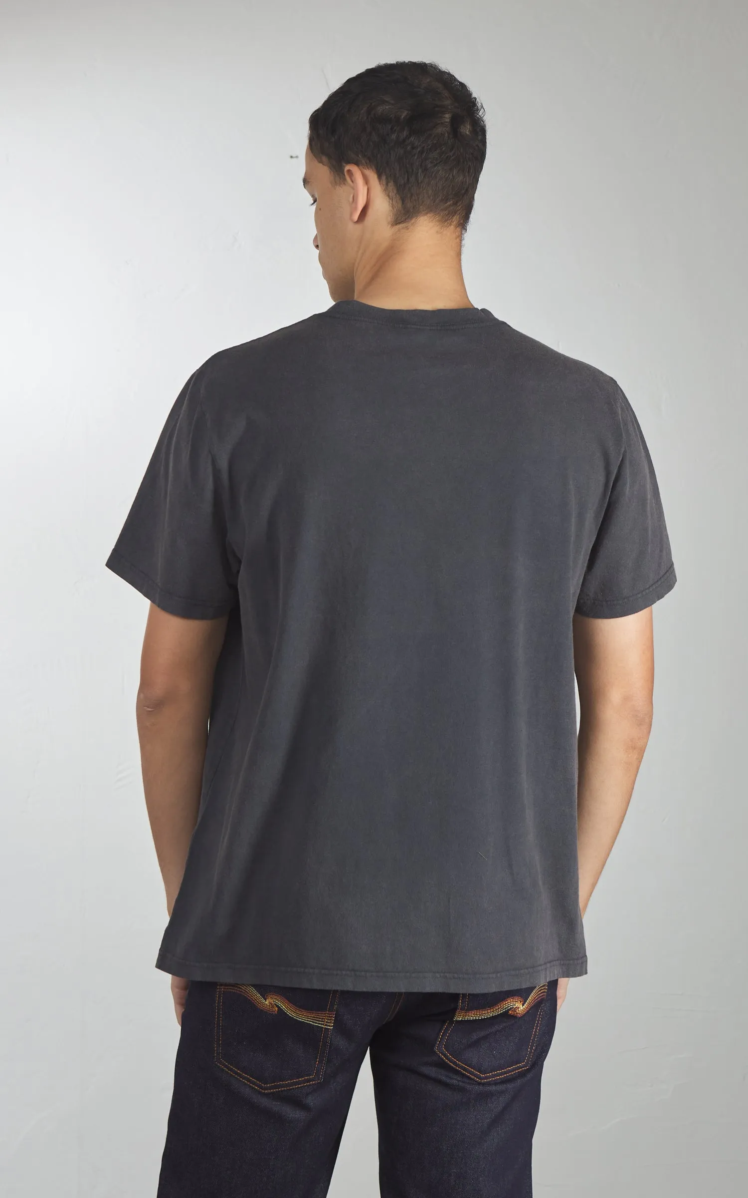 Nudie Jeans Roy Deep Tracks T-Shirt Antracite sold by Cultizm product image thumbnail 4