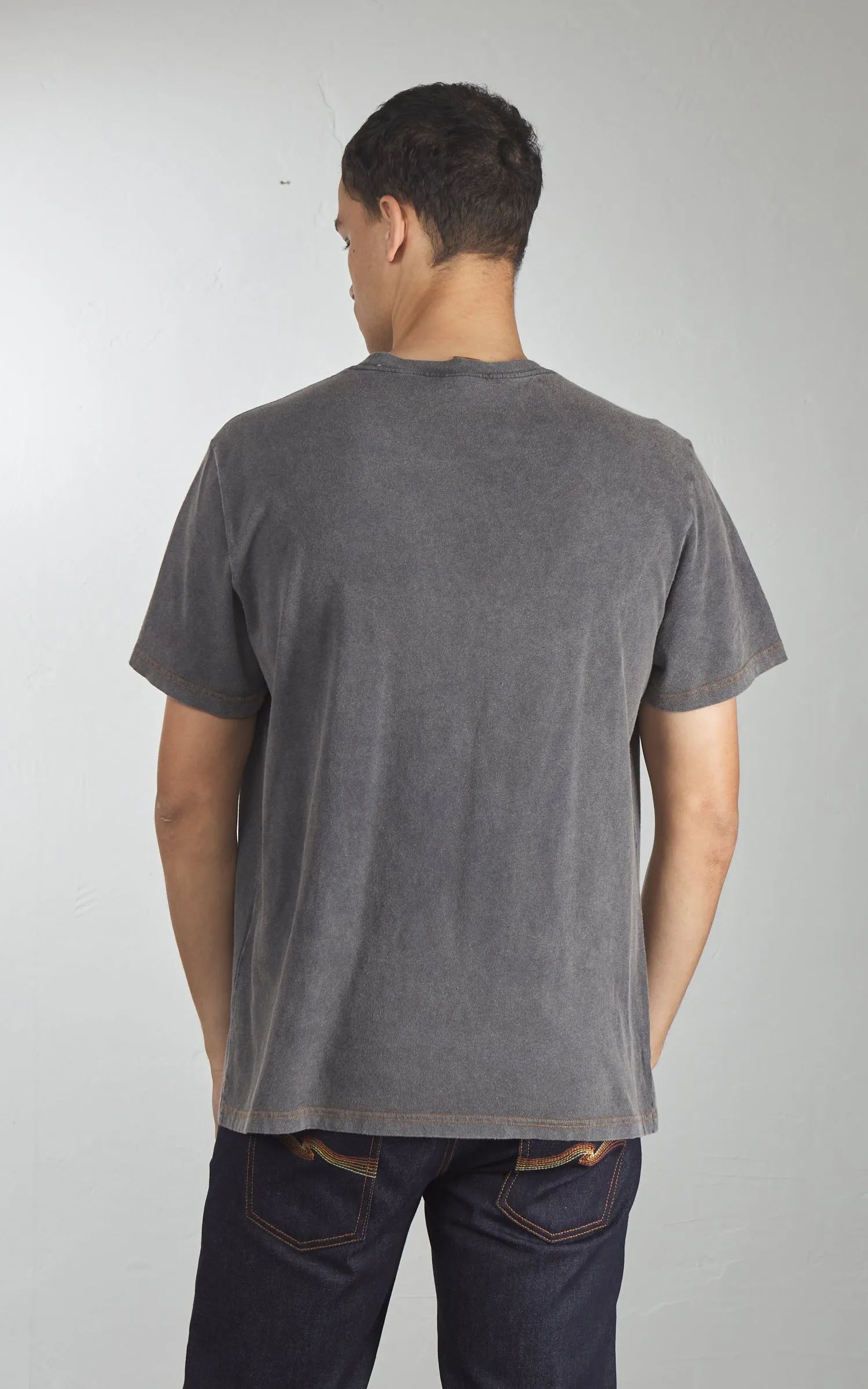 Nudie Jeans Roy Sunburns T-Shirt Antracite sold by Cultizm product image thumbnail 4