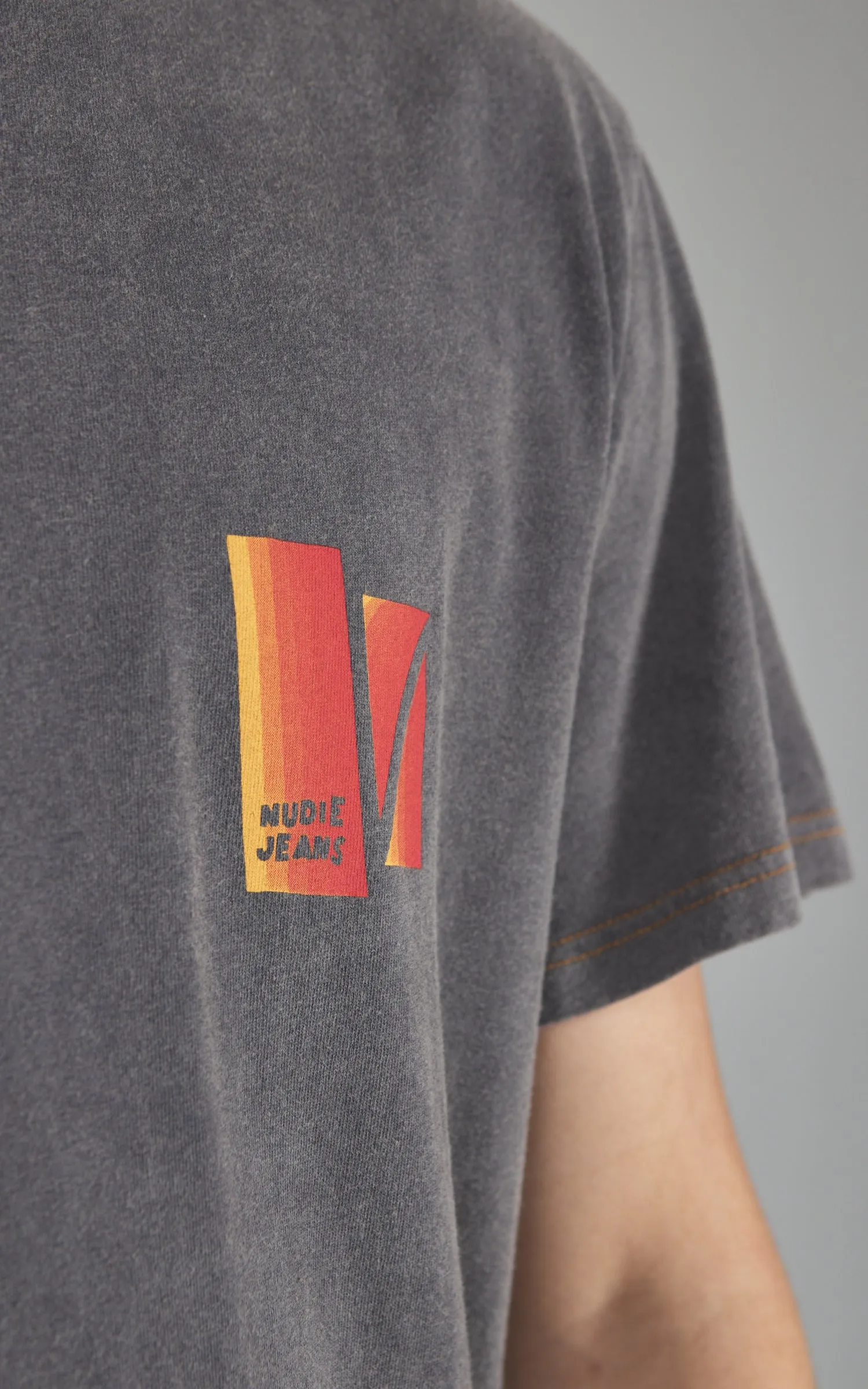 Nudie Jeans Roy Sunburns T-Shirt Antracite sold by Cultizm product image thumbnail 5