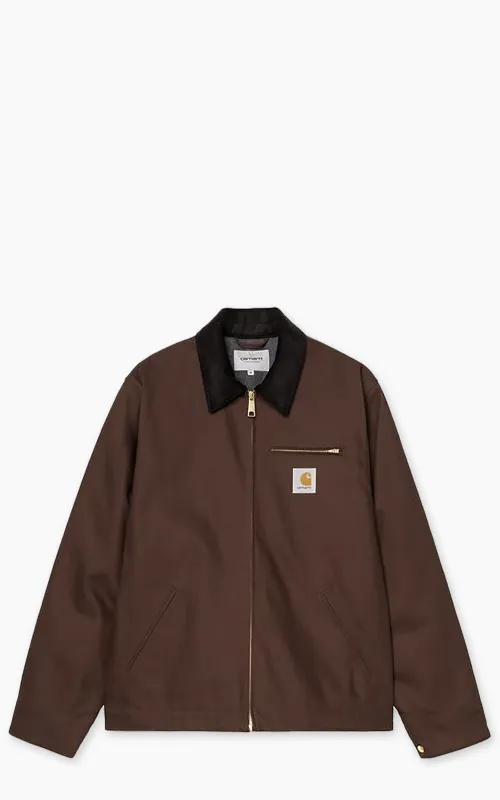 Carhartt WIP Detroit Jacket Winter Dearborn Canvas Rigid Tobacco/Black sold by Cultizm