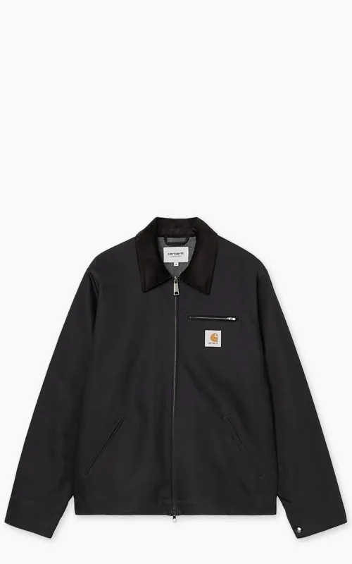 Carhartt WIP Detroit Jacket Winter Dearborn Canvas Rigid Dark Navy/Black sold by Cultizm