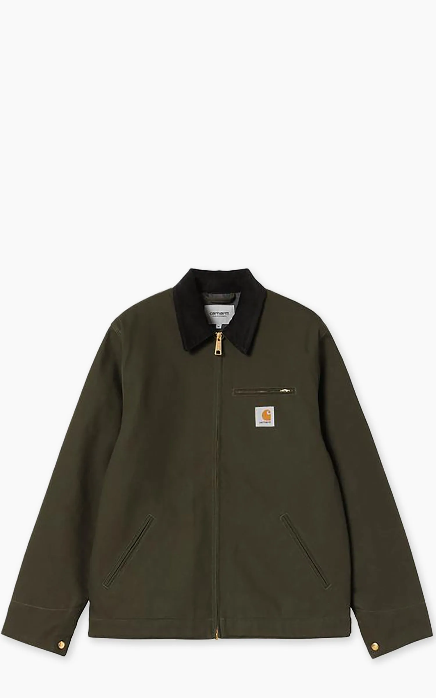 Carhartt WIP Detroit Jacket Winter Dearborn Canvas Rigid Olive/Black sold by Cultizm