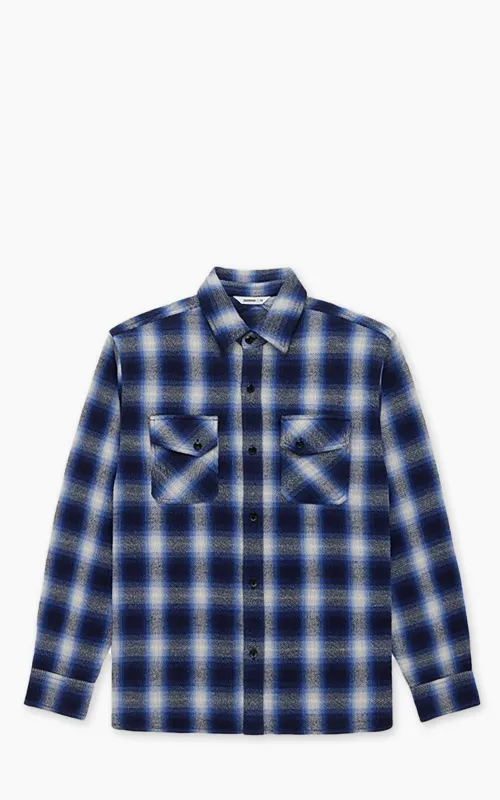 3sixteen Crosscut Flannel Plaid Royal Blue sold by Cultizm