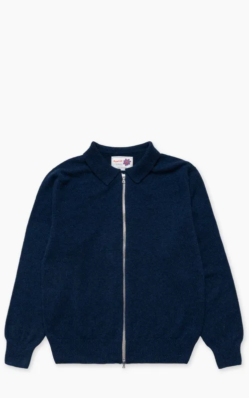 Howlin' High Pressure Knit Cardigan Navy Mix sold by Cultizm
