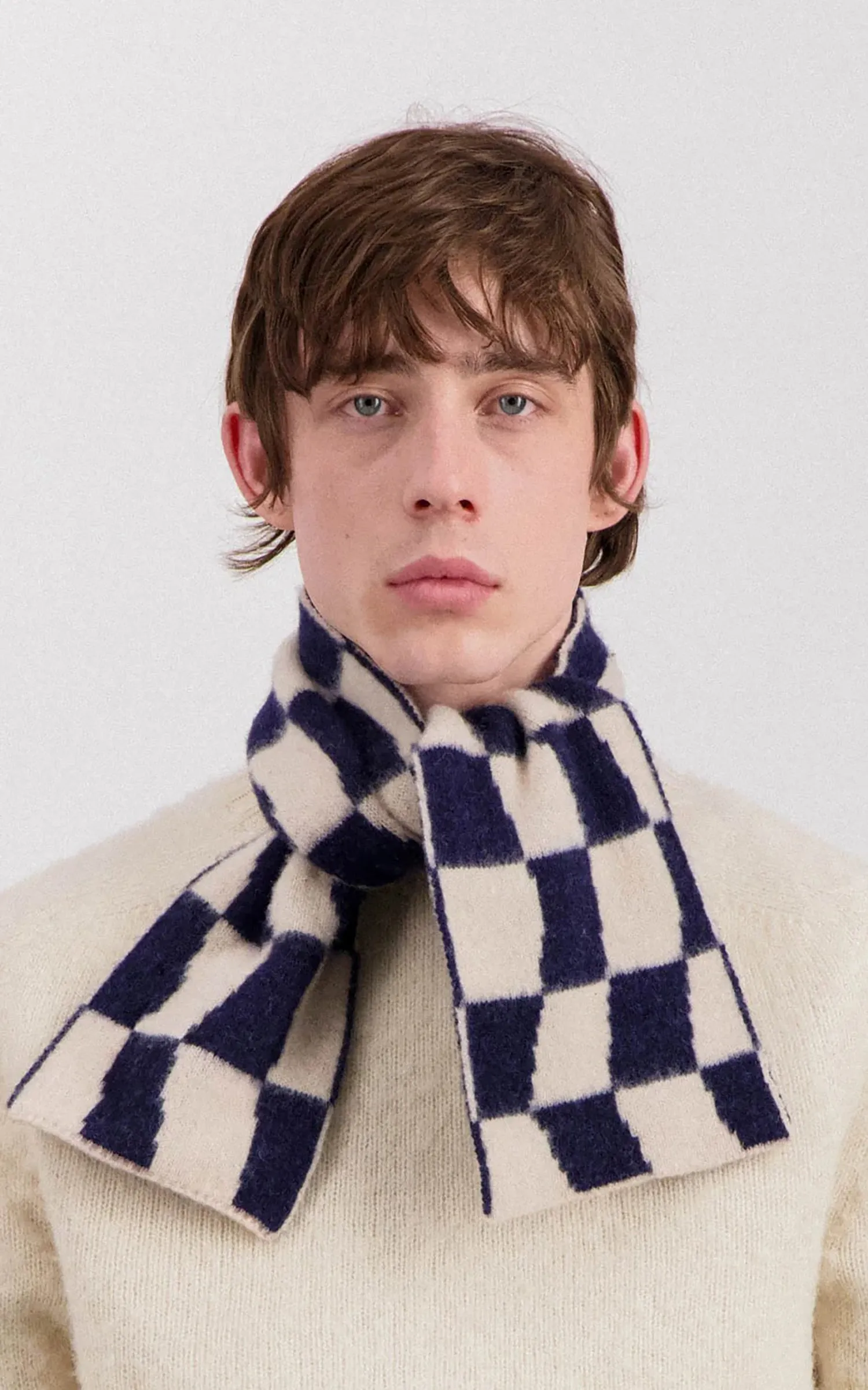 Howlin' Mini Checkerboard Scarf Navy sold by Cultizm product image thumbnail 2