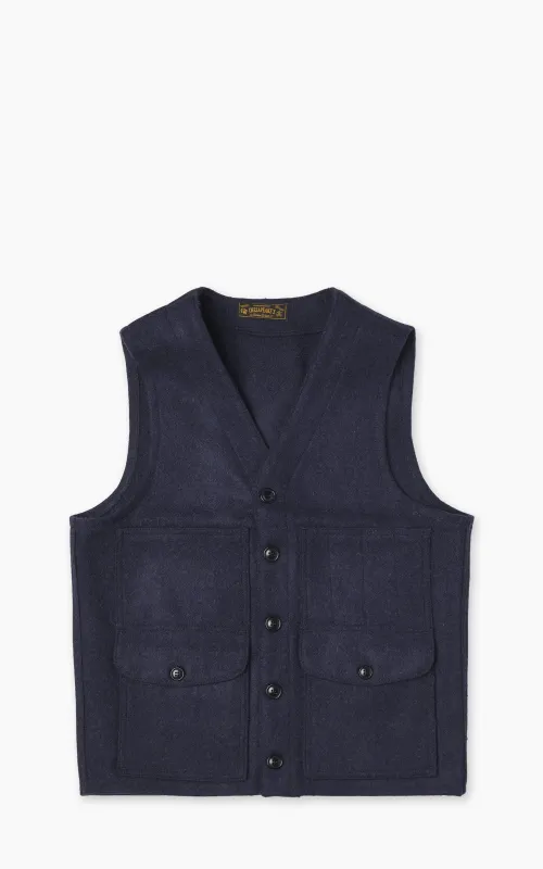 Chesapeake's Oregon Wool Vest Navy Blue sold by Cultizm