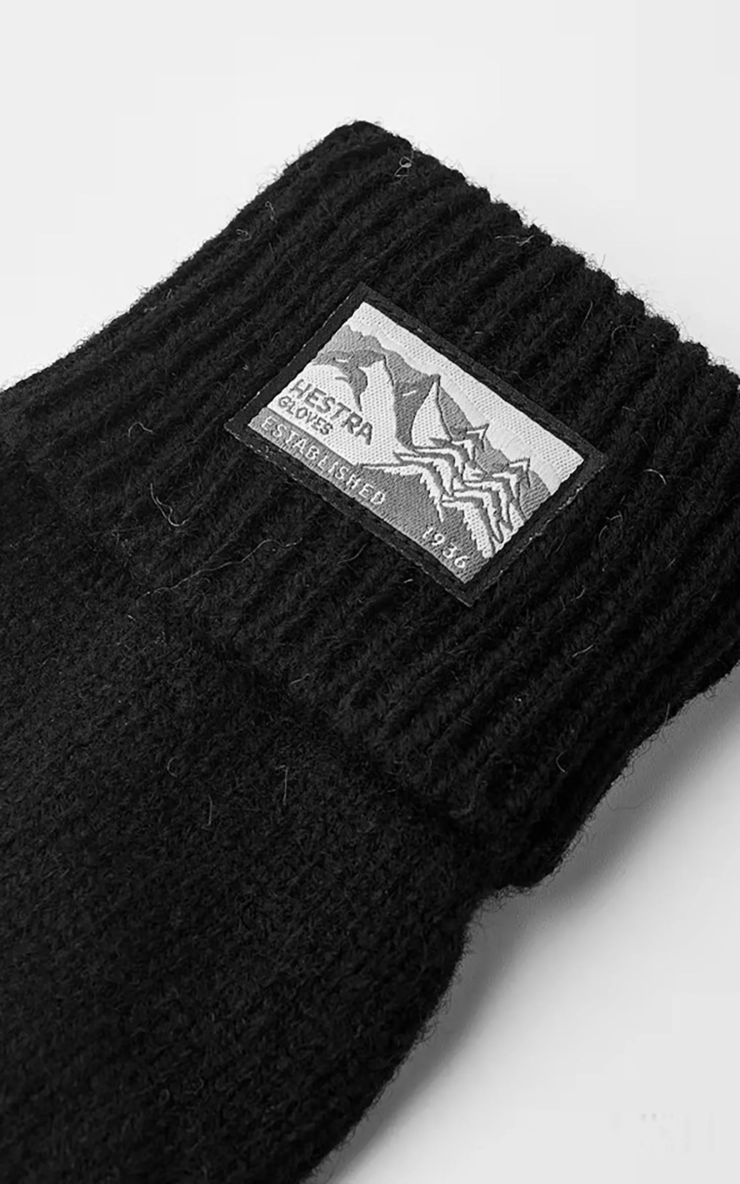 Hestra Basic Wool Half Finger Glove Black sold by Cultizm product image thumbnail 2