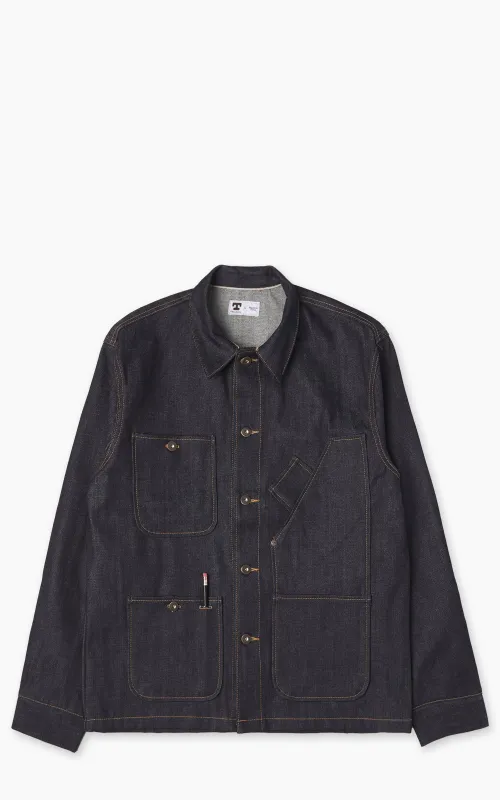 Tellason Coverall Jacket Selvedge Denim Indigo 14.75oz sold by Cultizm