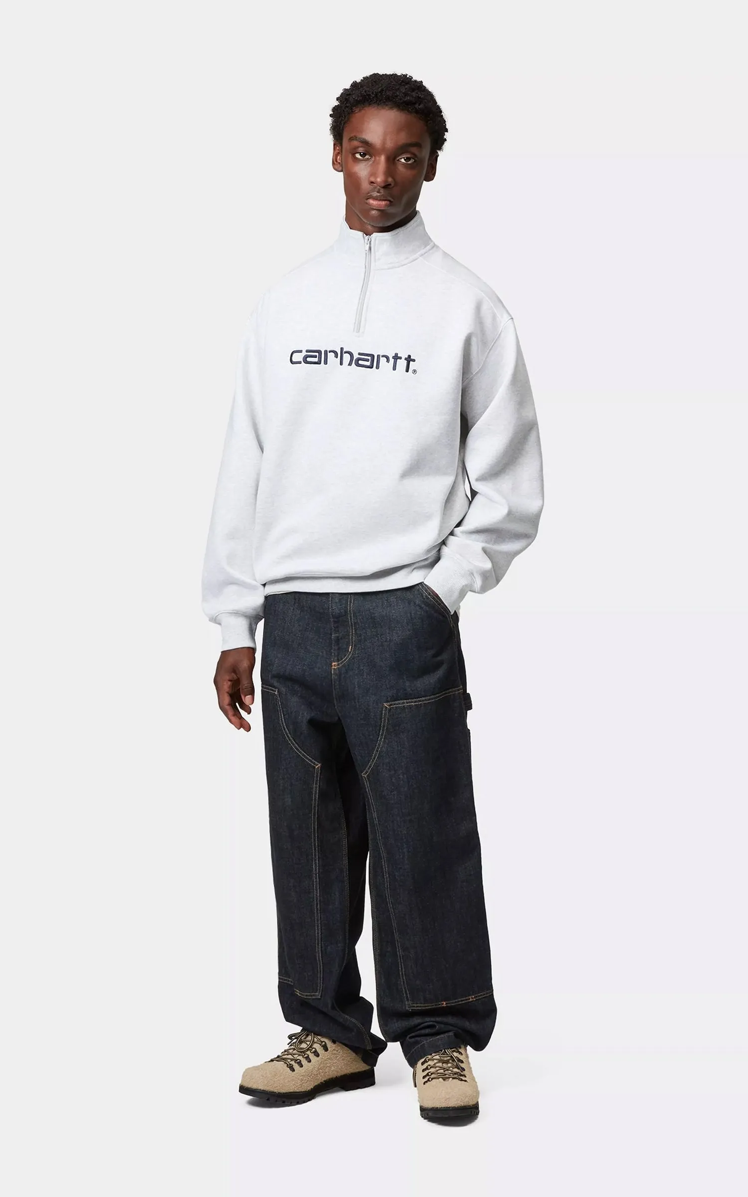 Carhartt WIP Double Knee Pant Camano Denim Rinsed Blue sold by Cultizm product image thumbnail 4