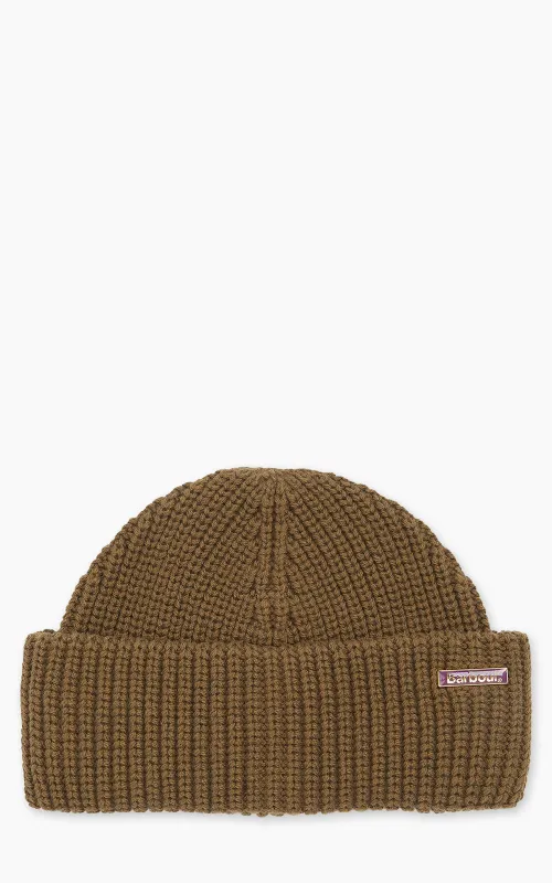Barbour Beanie Mosely Fisherman Light Sage sold by Cultizm