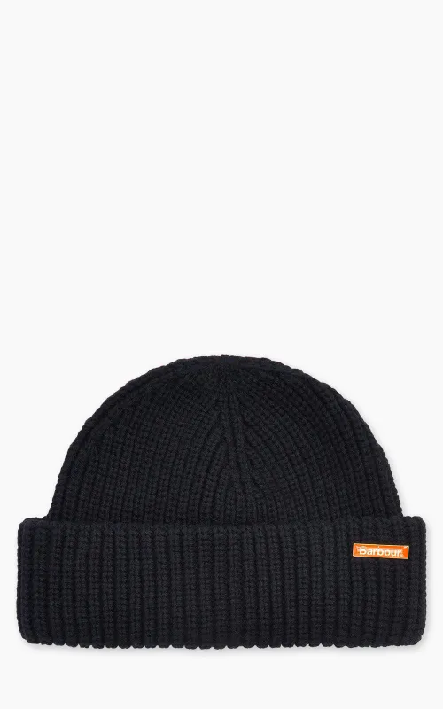 Barbour Beanie Mosely Fisherman Black sold by Cultizm