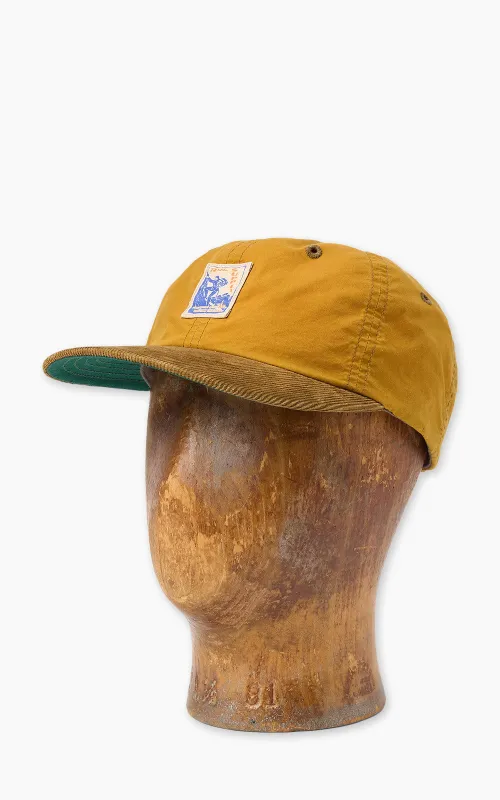 RRL Corduroy-Bill Oilcloth Ball Cap Mustard sold by Cultizm