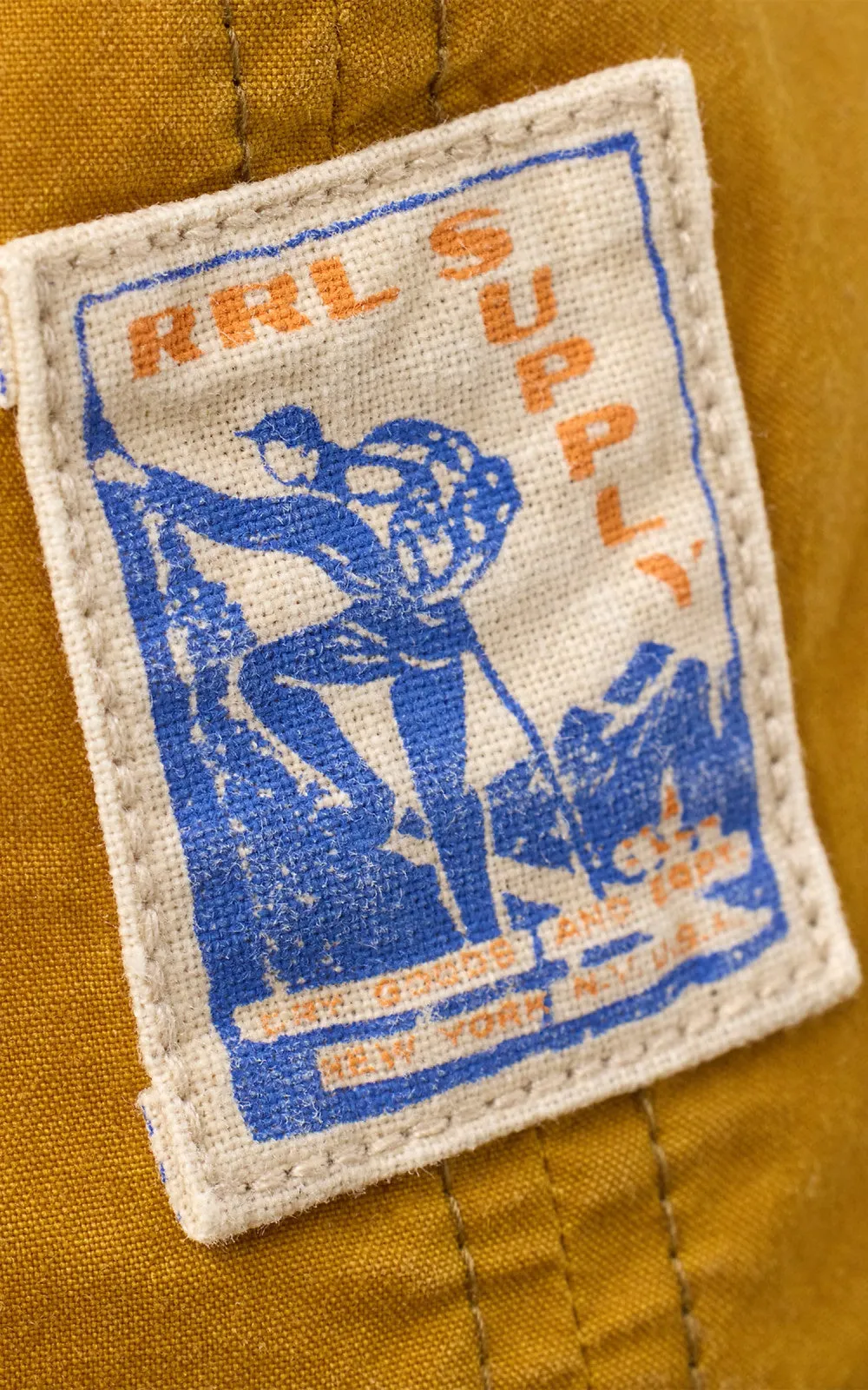 RRL Corduroy-Bill Oilcloth Ball Cap Mustard sold by Cultizm product image thumbnail 2