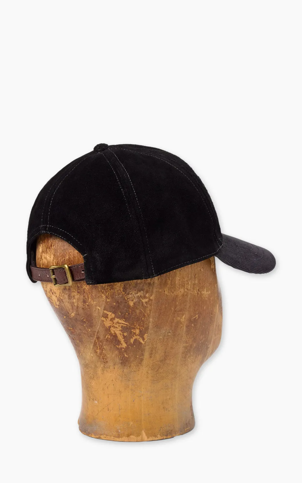 RRL Roughout Suede Trucker Cap Black sold by Cultizm product image thumbnail 4