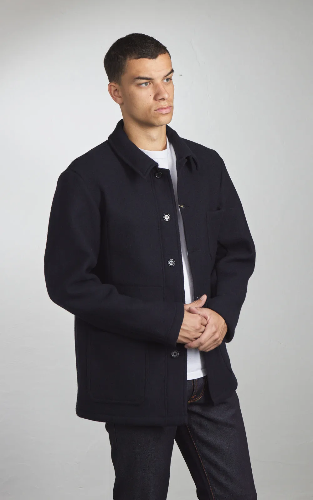 Vetra Workwear Jacket Double-Face Melton Wool 5F/4 Navy sold by Cultizm product image thumbnail 5