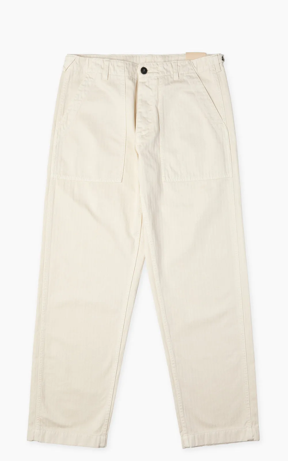 Fortela New Fatigue Pants Herringbone Off White sold by Cultizm
