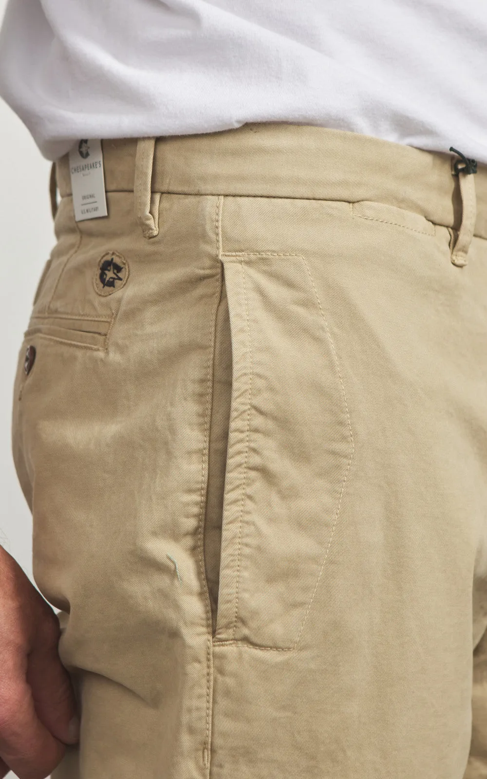 Chesapeake's Hermann Chino Pant Gabardine Sand sold by Cultizm product image thumbnail 3