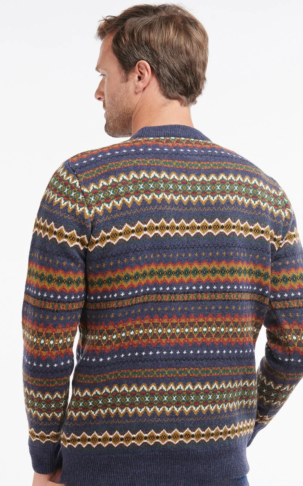 Barbour Sweatshirt Case Fair Isle Navy Marl sold by Cultizm product image thumbnail 3