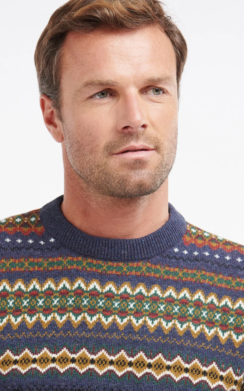 Barbour Sweatshirt Case Fair Isle Navy Marl sold by Cultizm product image thumbnail 4