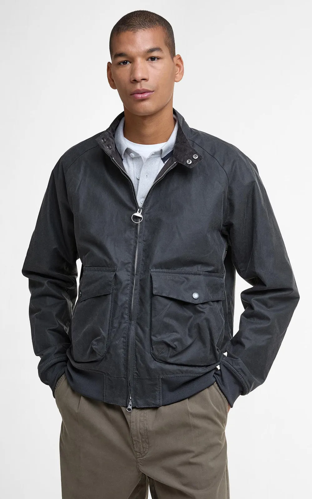 Barbour Royston Wax Jacket Grey sold by Cultizm product image thumbnail 5
