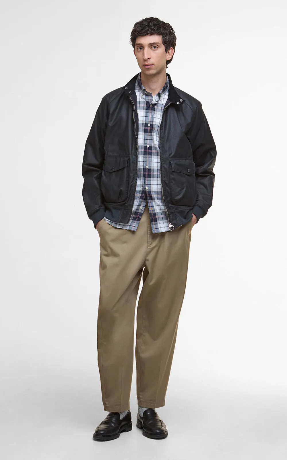Barbour Royston Wax Jacket Navy sold by Cultizm product image thumbnail 2