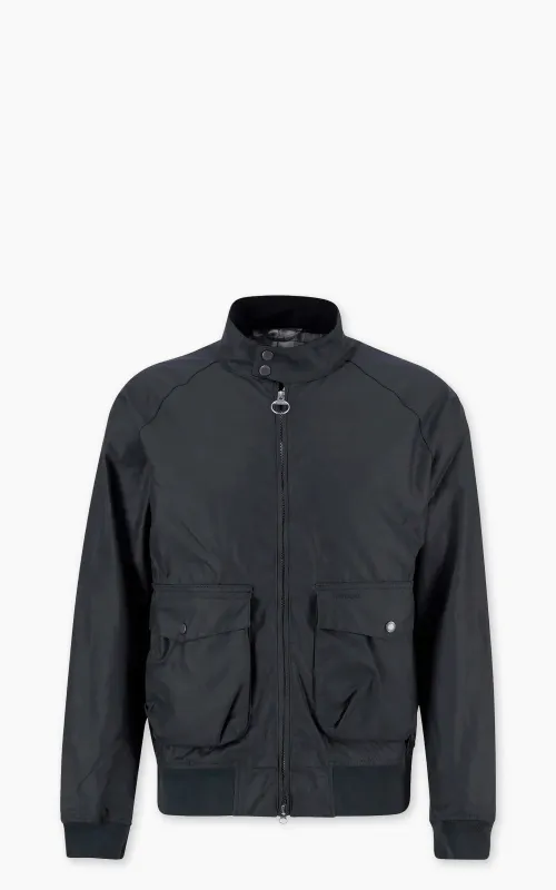 Barbour Royston Wax Jacket Navy sold by Cultizm